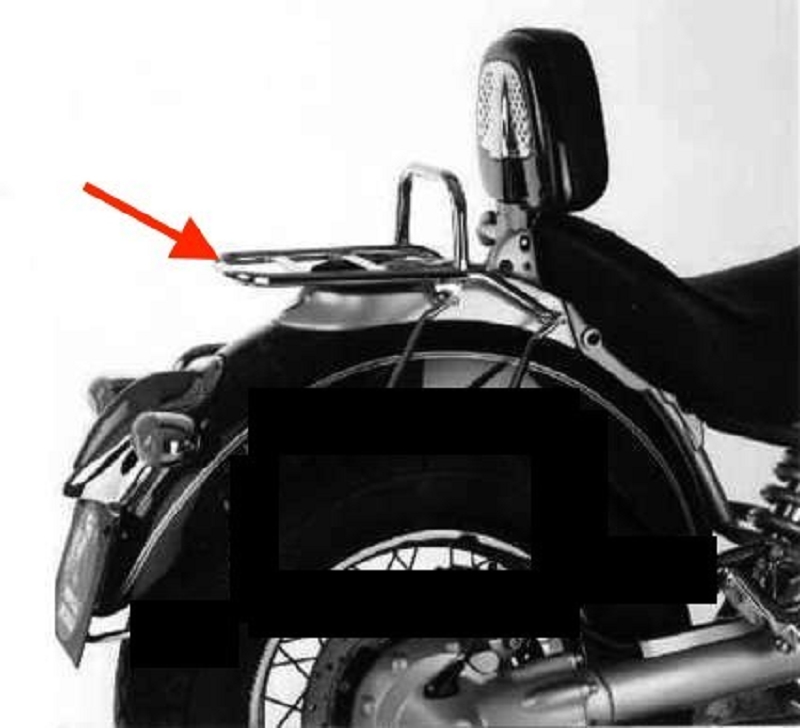 Hepco&Becker puente de equipaje portaequipajes para asiento de 1 persona cromado para BMW R1200C (1997-2004)