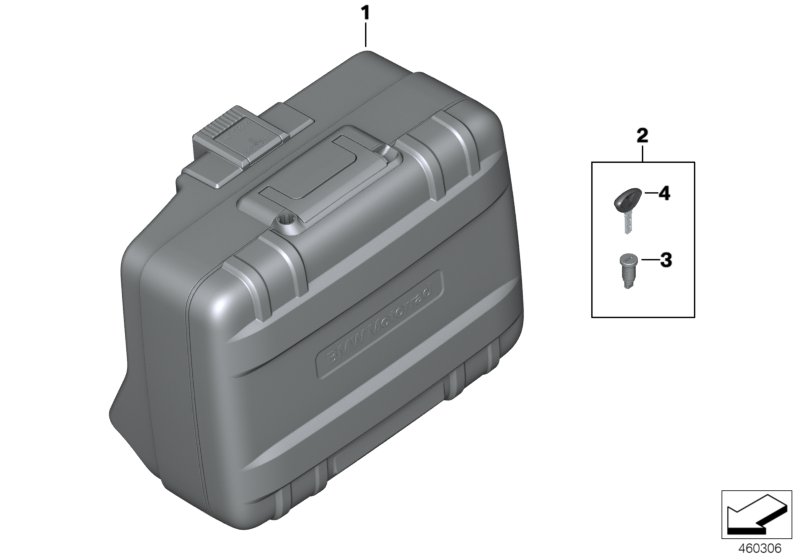 BMW R1200GS F 650 700 800 GS Lock Replacement Case / Variocase