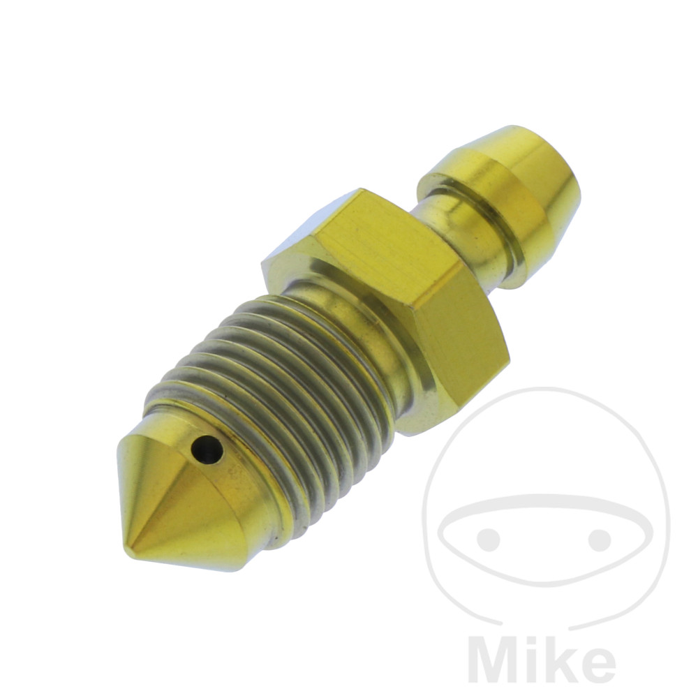 Bleed screw M10 x 1.00 mm titanium gold for BMW C1 F650 F650GS F900R F900XR K75 K100