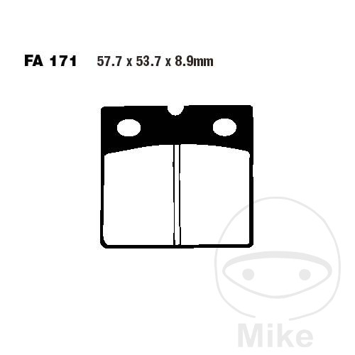 Pastilla de freno estándar EBC para BMW K 75 C RT S K 100 RT LT R 100 RS RT