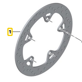 Disco de freno trasero original BMW R1200 GS R RT RS LC 34218526568 K50 K51 K52 K53 K54