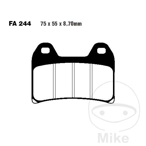 BMW F 800 S ST F800R 2009-2014 Brake Pad Sinter GPFAX EBC G650 XMoto