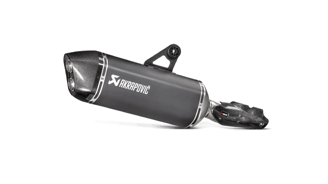 Akrapovic Titanium Carbon Exhaust Muffler for BMW R1200GS LC + Adventure