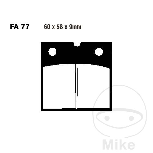 Plaquette de frein semi-sinter EBC pour BMW R100GS + Paris Dakar R80 RT GS + PD R65 3ème série