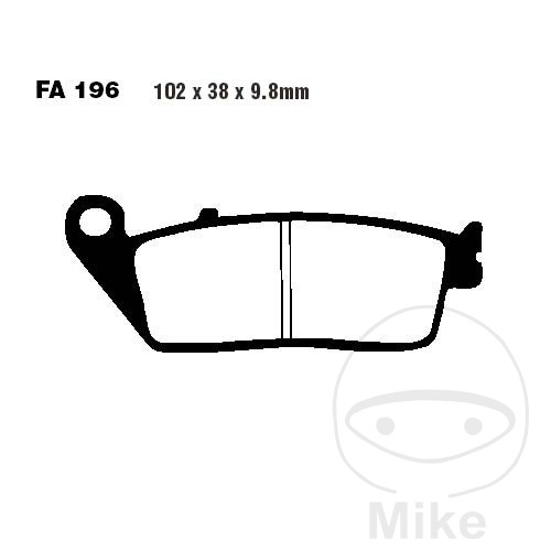 Pastilla de freno estándar EBC para BMW C650GT C650 C600 Sport C Evolution