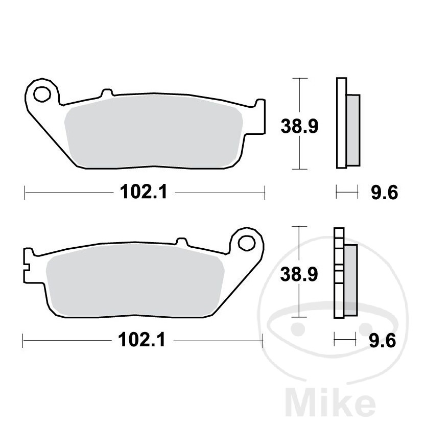 Pastilla de freno estándar TRW para BMW C600 C650 Sport C650GT C Evolution