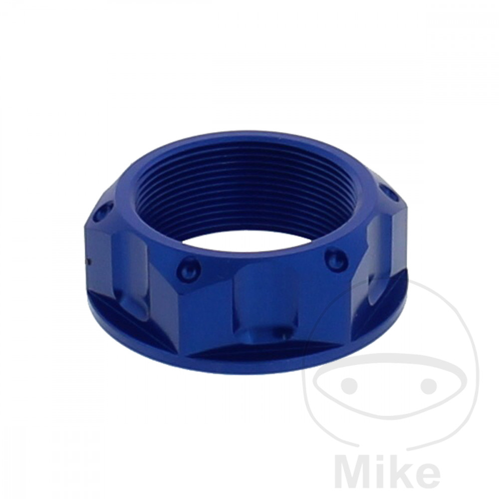 Nut Steering Head Fork Bridge JMP M28X1.00 mm Aluminum Blue for BMW S1000RR 2009-2018 R nineT 2013-2016