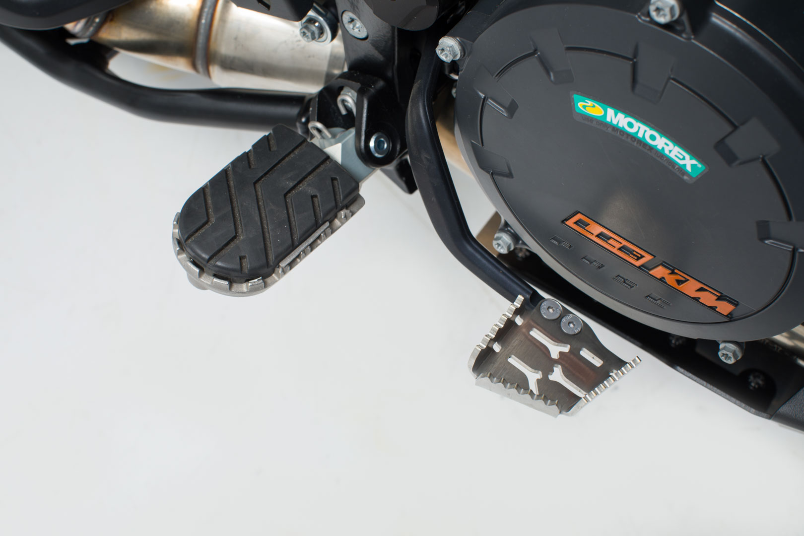 Estensione della leva del freno a pedale SW-Motech argento per KTM 1050 / 1090 / 1190 Adventure 1290 S Adventure.